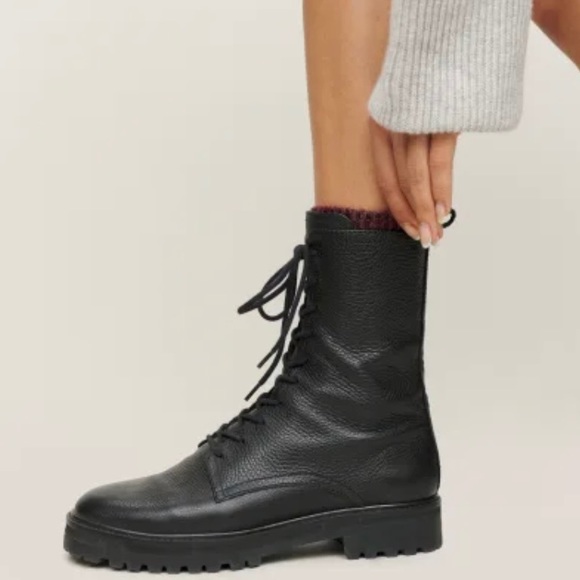 Reformation Shoes - Reformation Katya Combat Boot (5-5.5)